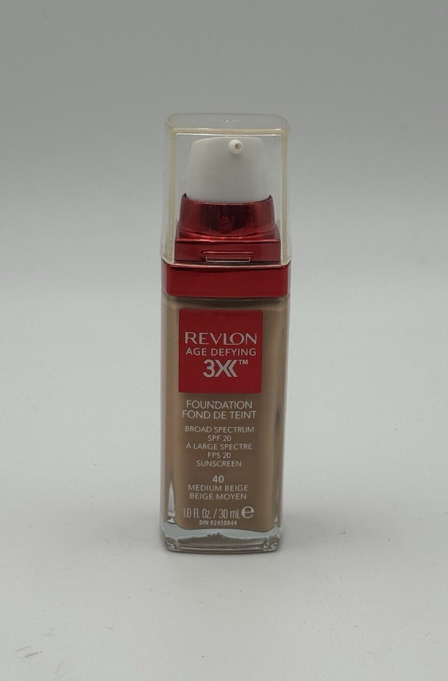 Revlon Age Defying 3x Anti-Aging & Lifting Foundation 40 Medium Beige